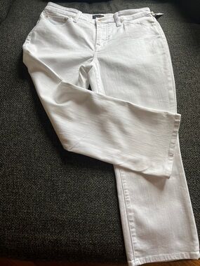 Talbots White Crop Flare Women's Jeans